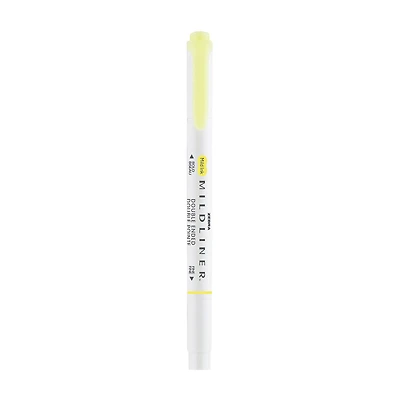 Zebra Pen Mildliner Yellow Dual-Tip Creative Highlighter