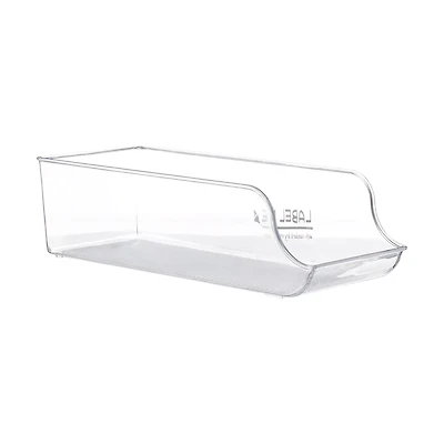 Gourmet Kitchen Fridge Can Organizer Storage Bin, Clear
