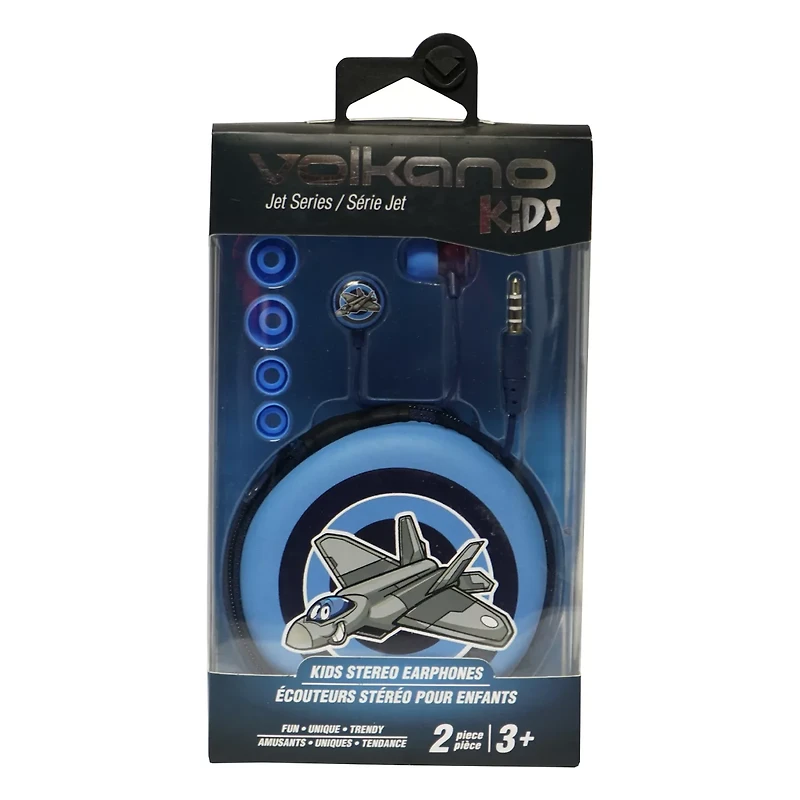Volkano Kids Jet Series Stereo Earphones