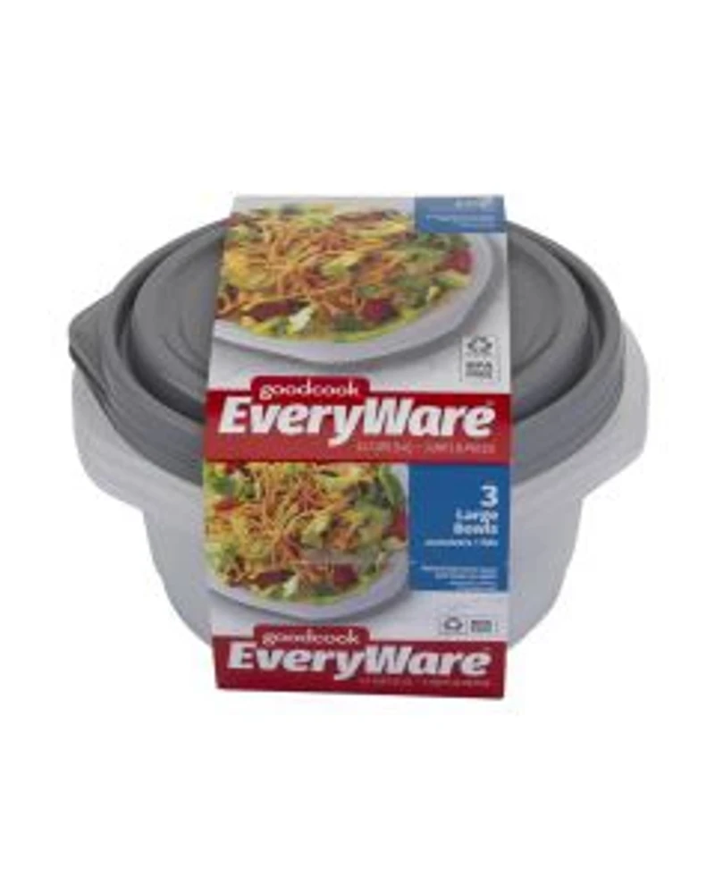 GoodCook Everyware Round Food Storage Bowls, Large, 3 ct
