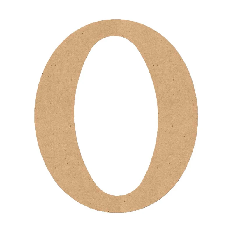 MDF Classic Letter O, 6 in.