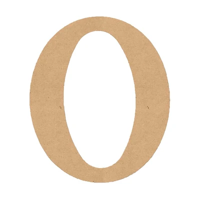 MDF Classic Letter O, 6 in.