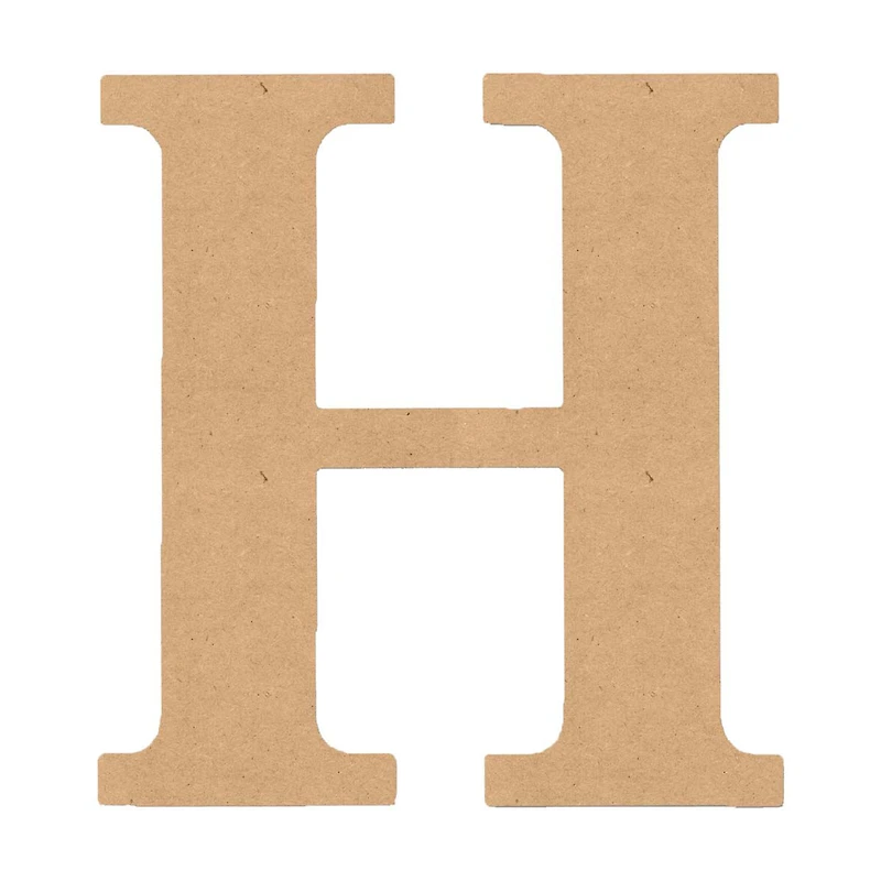 MDF Classic Letter H, 6 in.