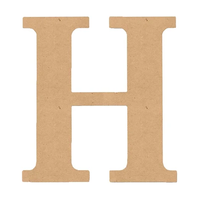 MDF Classic Letter H, 6 in.