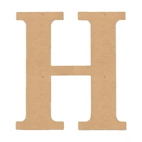 MDF Classic Letter H, 6 in.