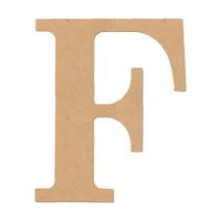 MDF Classic Letter F, 6 in.