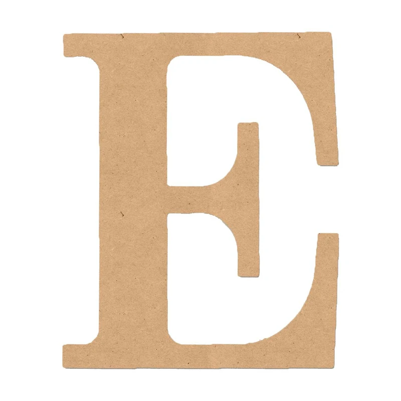 MDF Classic Letter E, 6 in.