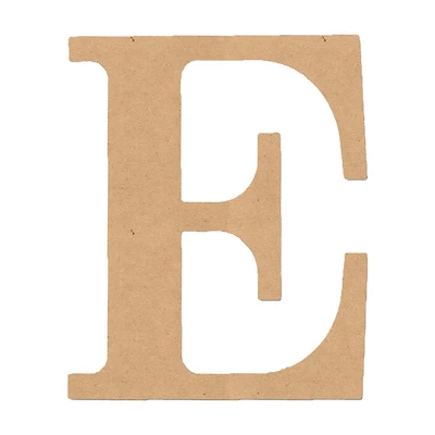 MDF Classic Letter E, 6 in.