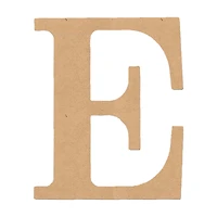 MDF Classic Letter E, 6 in.
