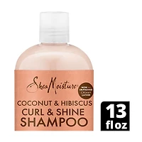 SheaMoisture Curl and Shine Coconut Shampoo Coconut and Hibiscus, 13 oz