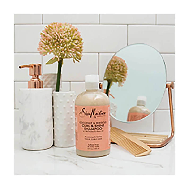 SheaMoisture Curl and Shine Coconut Shampoo Coconut and Hibiscus, 13 oz