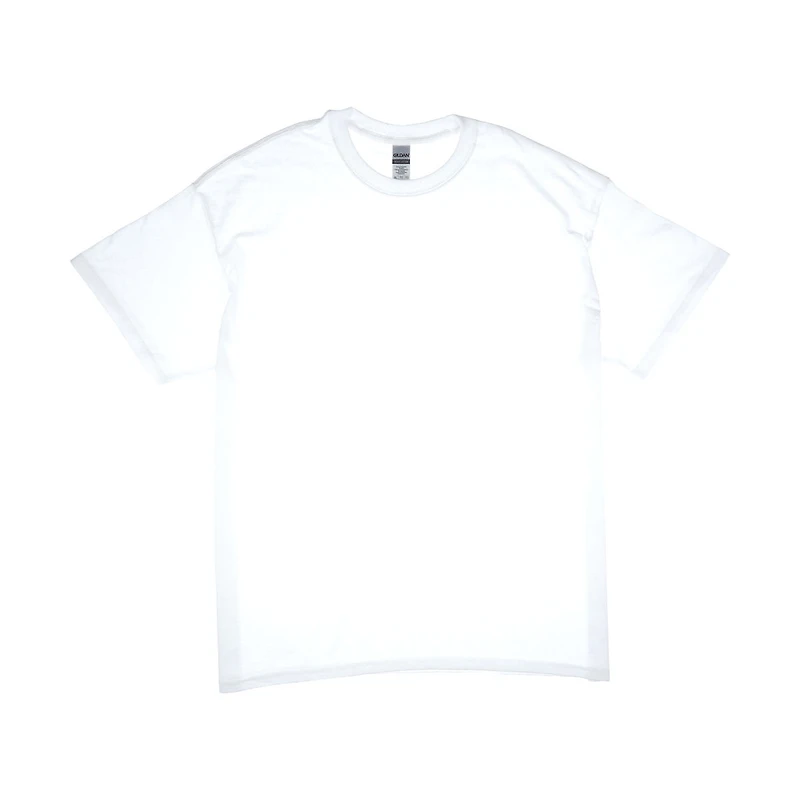 Gildan Solid White Cotton T-Shirt, Extra Large