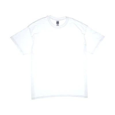 Gildan Solid White Cotton T-Shirt, Extra Large