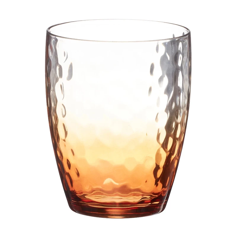 Old Fashioned Textured Glass Tumbler Ombre, 15 oz.