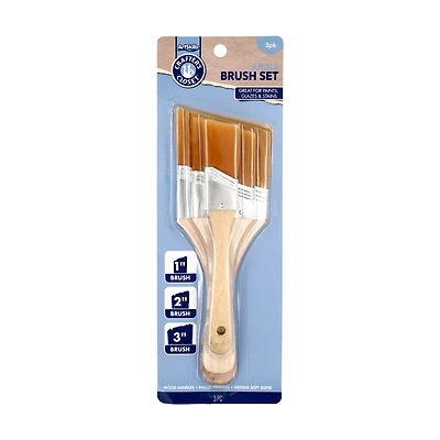 ArtSkills Crafter's Closet Angled Paint Brushes, 3 ct