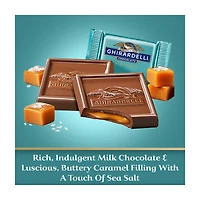 Ghirardelli Milk Chocolate Sea Salt Caramel Squares, 5.3 oz