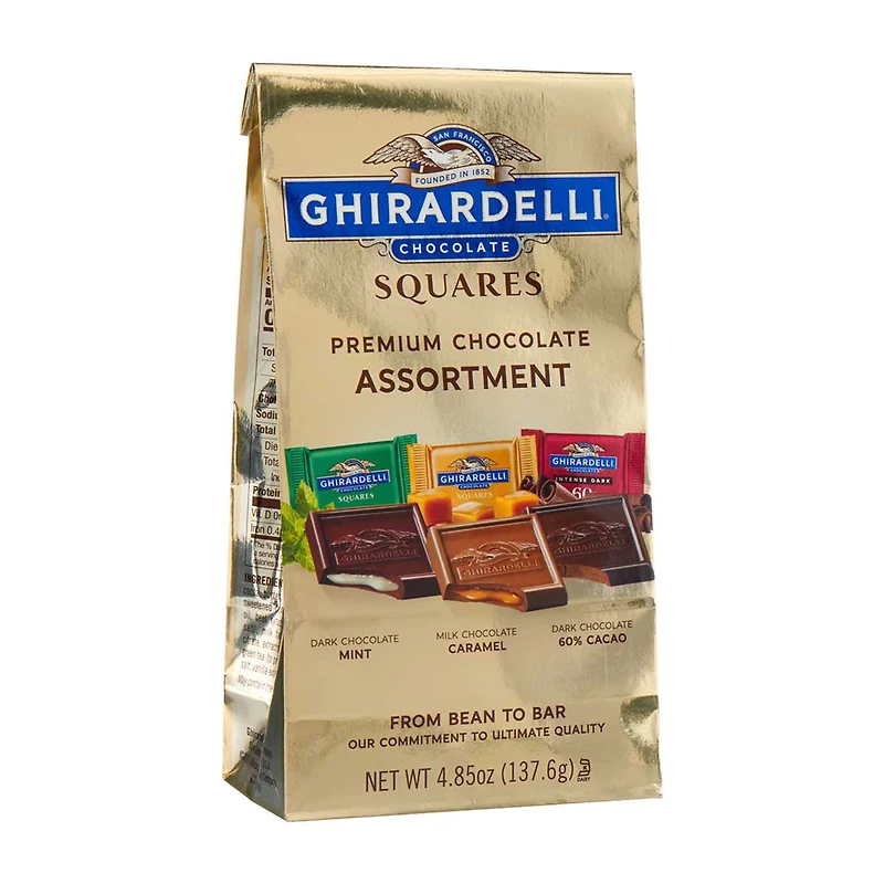 Ghirardelli Assorted Chocolate Squares, 4.85 oz Bag