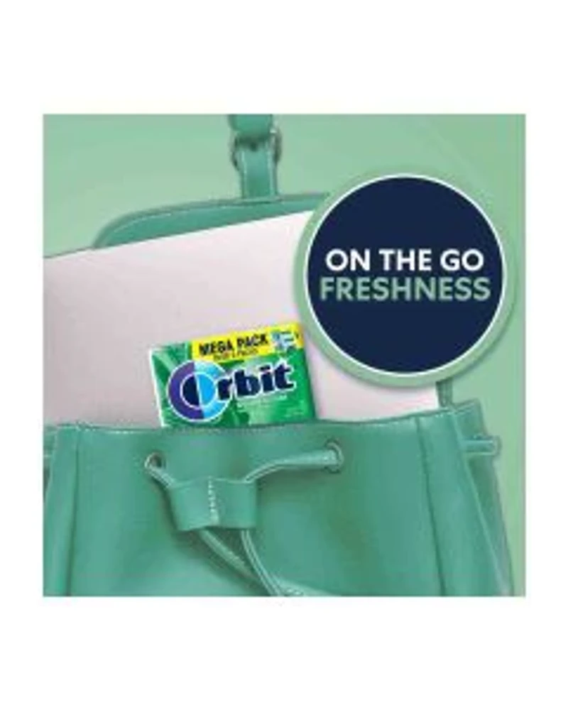 Wrigley's Orbit Spearmint Sugar Free Chewing Gum Mega Pack, 30 ct