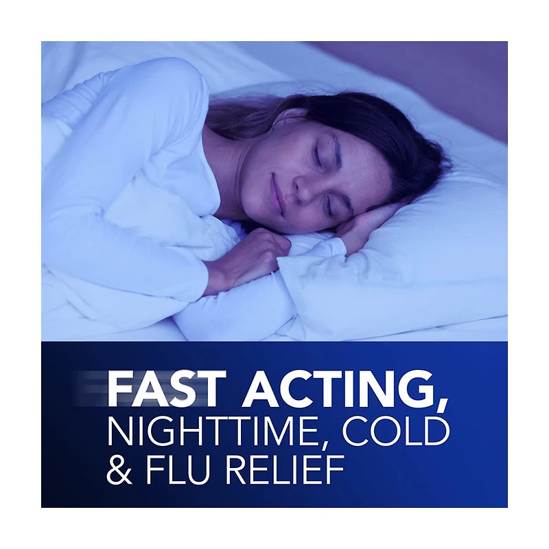 Vicks DayQuil & NyQuil Cherry Cold & Flu Relief Liquid Over-the-Counter Medicine, 8 oz, 2 pk