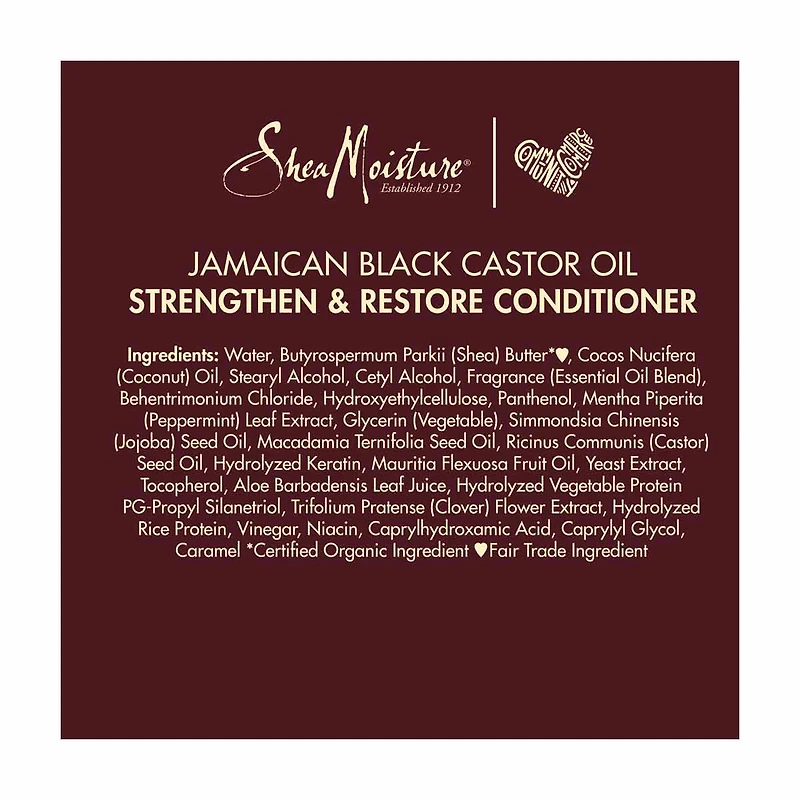 SheaMoisture Strengthen and Restore Rinse Out Hair Conditioner 100% Pure Jamaica