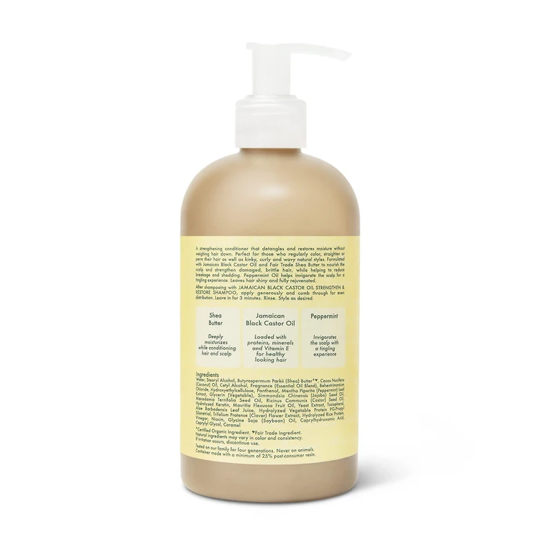 SheaMoisture Strengthen and Restore Rinse Out Hair Conditioner 100% Pure Jamaica