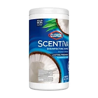 Clorox Scentiva Disinfecting Wipes, Coconut and Waterlily, 75 Count