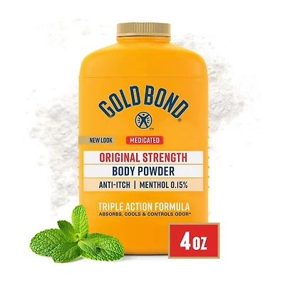 Gold Bond Medicated Original Strength Body Powder, 4 oz., Talc-Free