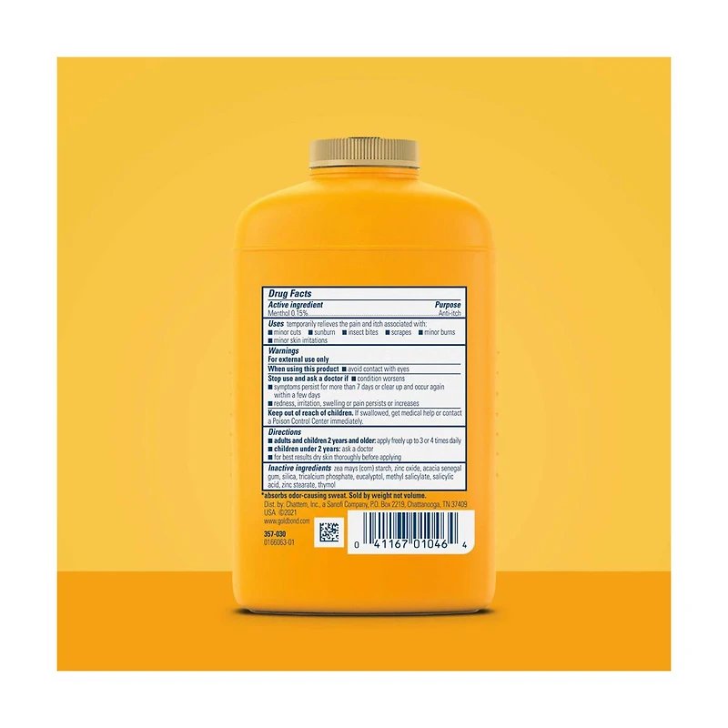 Gold Bond Medicated Original Strength Body Powder, 4 oz., Talc-Free