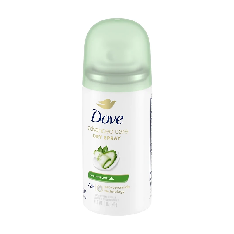 Dove Women's Advanced Care Cool Essentials Antiperspirant Dry Spray, 1 oz