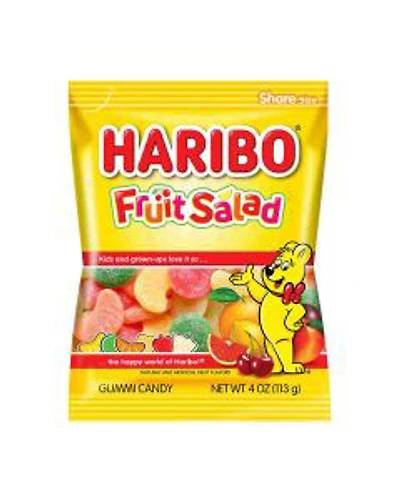 Haribo Fruit Salad Gummi Candy, 4 oz