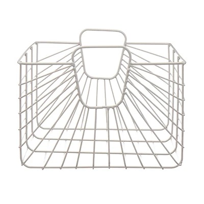 Gray Metallic Basket, Large