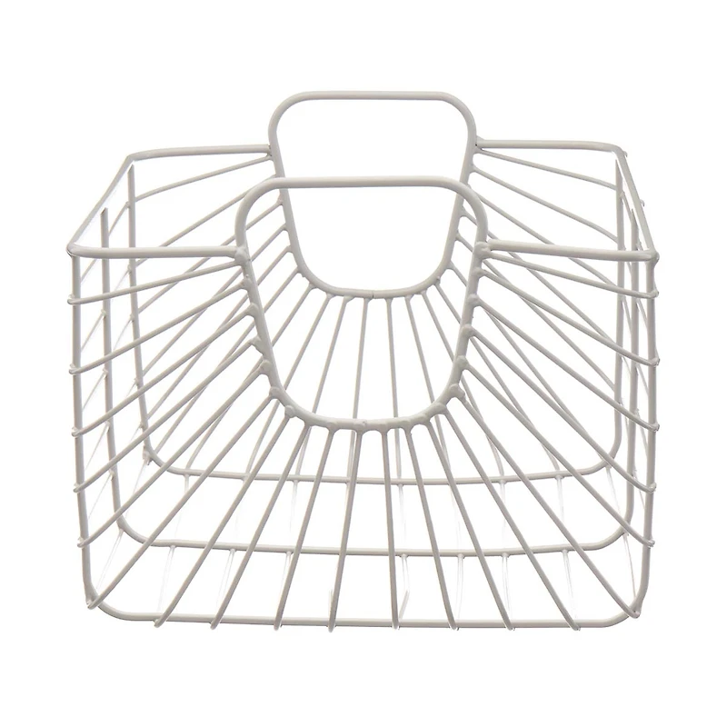 Gray Metallic Basket, Medium