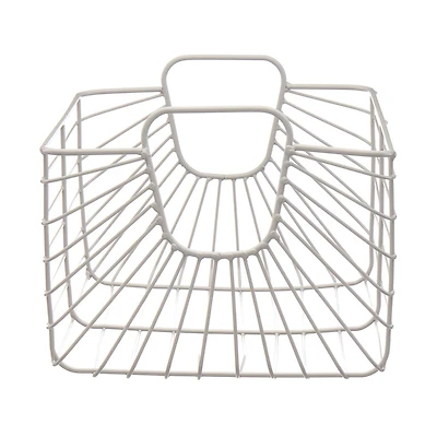 Gray Metallic Basket, Medium