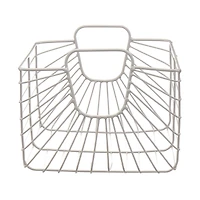Gray Metallic Basket, Medium