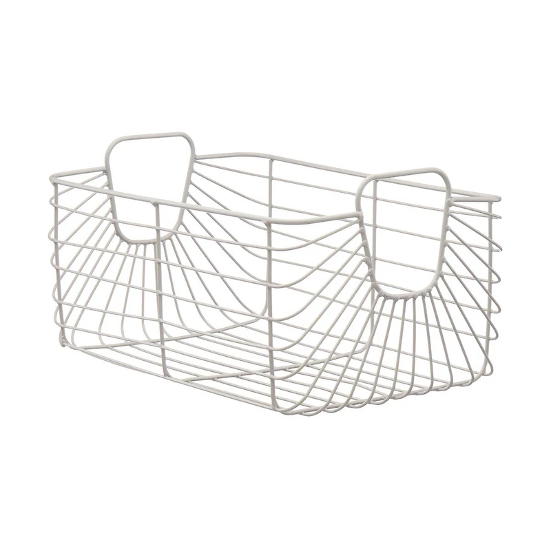 Gray Metallic Basket, Medium