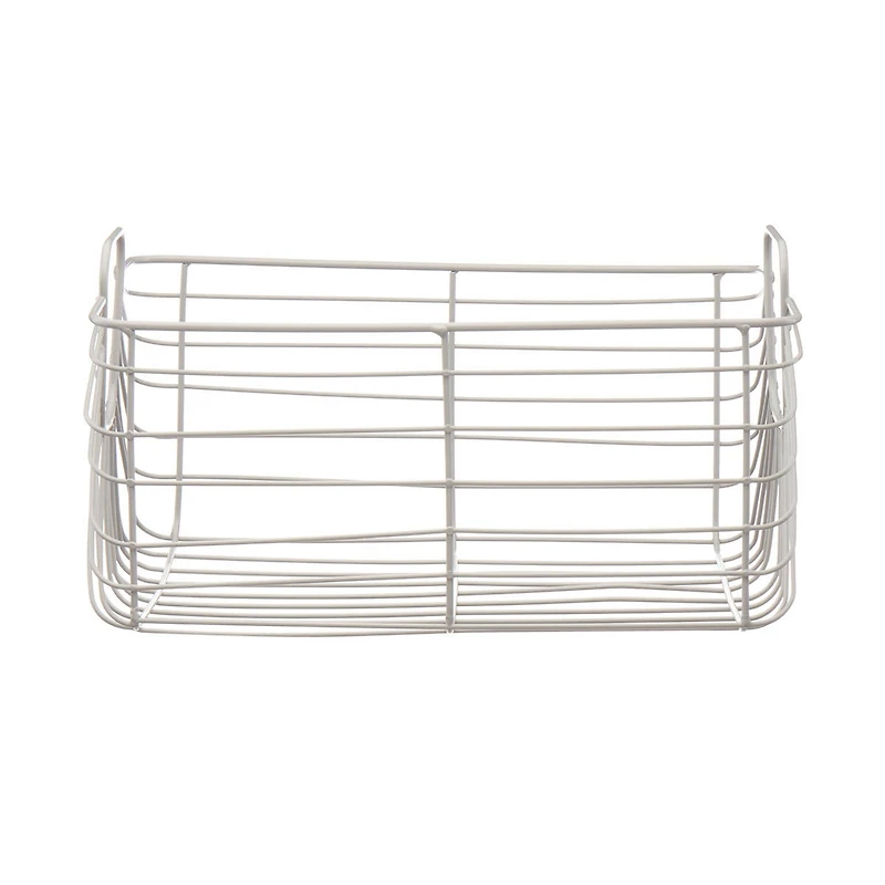 Gray Metallic Basket, Medium