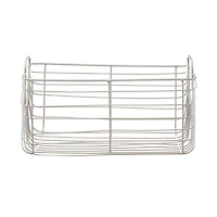 Gray Metallic Basket, Medium