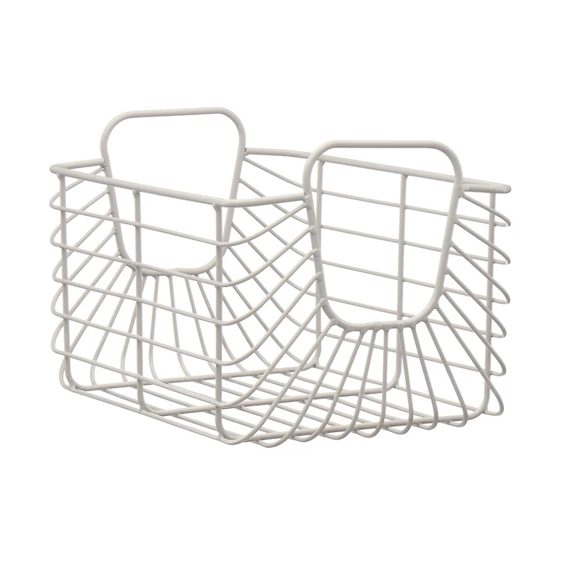 Gray Metallic Basket, Small