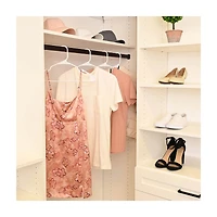 White Plastic Hangers, 6 PK