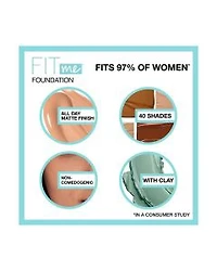 Maybelline Fit Me Matte + Poreless Liquid Foundation Makeup - Light Beige, 1 fl