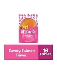 Purina Friskies Lil' Gravies Savory Salmon Flavor Complement Cat Food, 1.55 oz