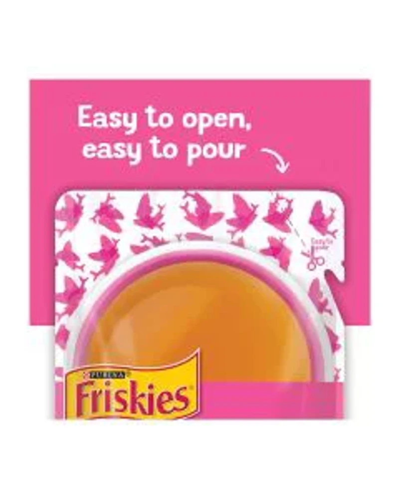 Purina Friskies Lil' Gravies Savory Salmon Flavor Complement Cat Food, 1.55 oz