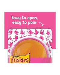 Purina Friskies Lil' Gravies Savory Salmon Flavor Complement Cat Food, 1.55 oz
