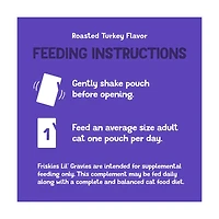 Purina Friskies Lil' Gravies Roasted Turkey Flavored Cat Food, 1.55 oz