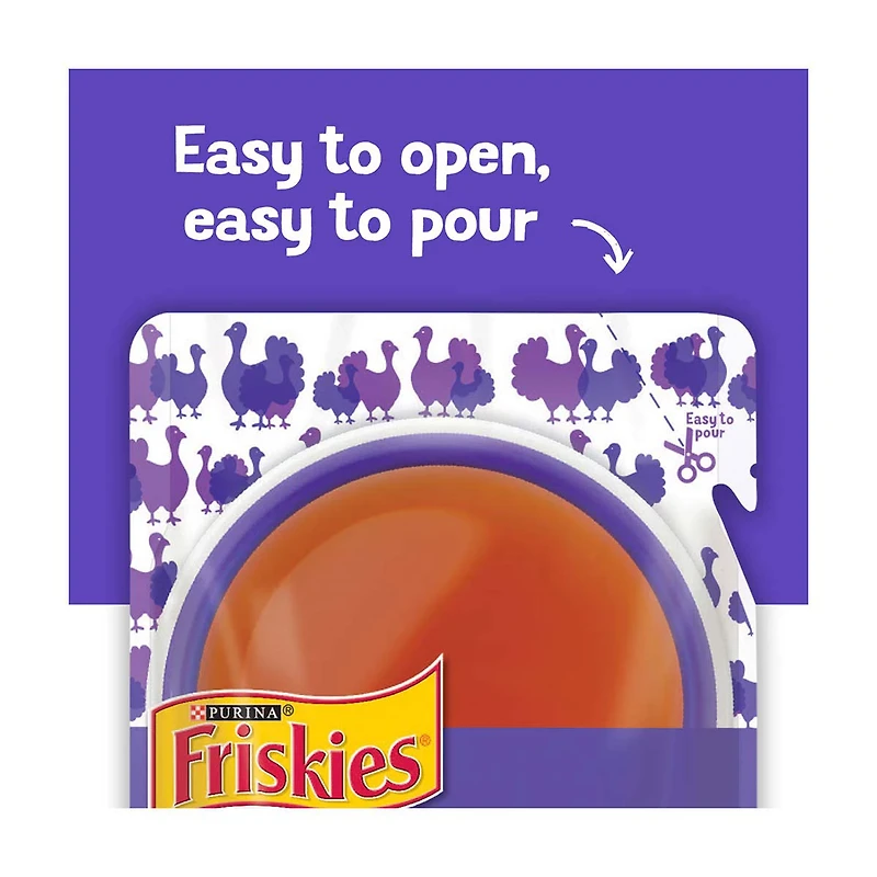 Purina Friskies Lil' Gravies Roasted Turkey Flavored Cat Food, 1.55 oz