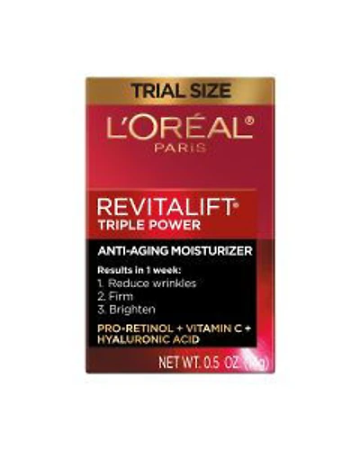 L'Oréal Paris Revitalift Triple Power Anti-Aging Moisturizer, 0.5 oz
