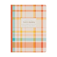 Gingham Standard Ruled Bound Notebook Set, 2 Count