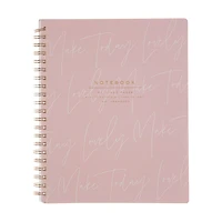 Light Pink Spiral Bound Large Journal, 60 Pages