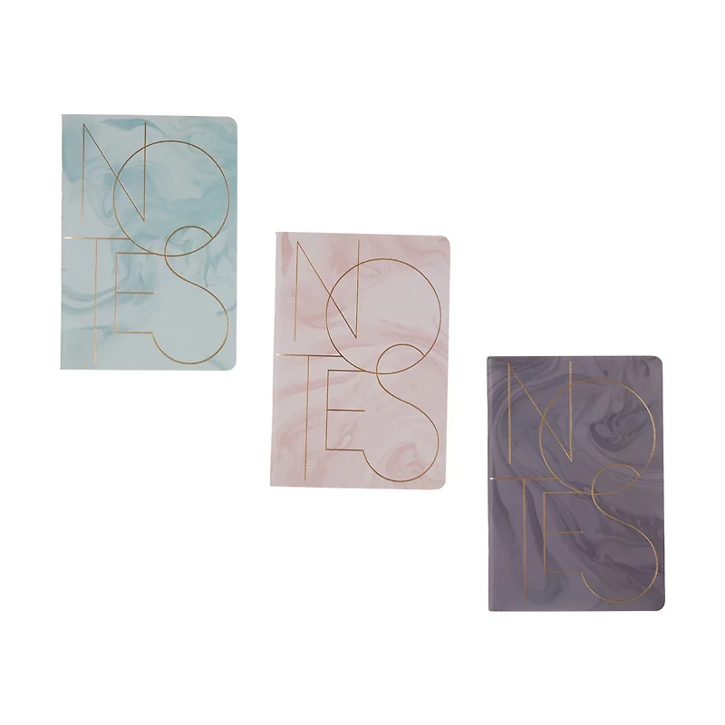 Notes Mini Marble Patterned Journal Set, 3 Count