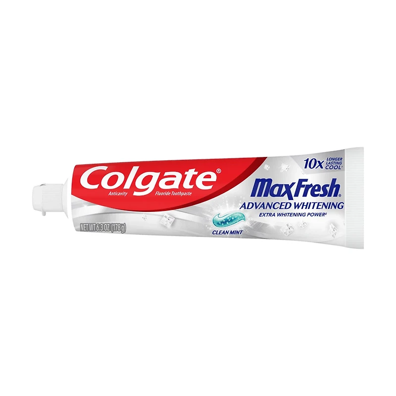 Colgate MaxFresh Advanced Whitening Toothpaste - Clean Mint, 6.3 oz